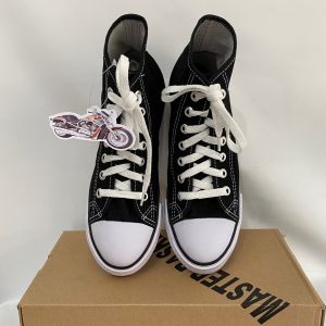 Sepatu Sekolah / Sepatu Hitam Putih Master Basket Size 38-41