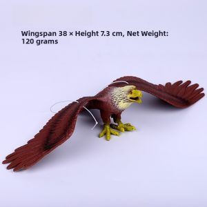 Realistic Eagle Model Soft Plastic Toy Large Flying Bird Animal Decorative Prop for Balcony Scarecrow Decorative Hanging Ornament