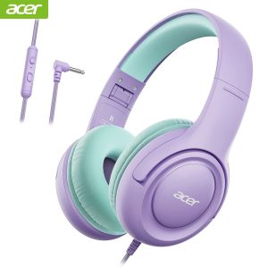 Acer | Acer HK03 Kids Headphones Safe Volume Limiter 94dB3.5mm Jack On-Ear Headset for Children Teens Girls Boys School