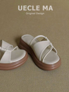UECLE MA | Leather High Heel Sandals Outerwear