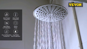 6/10/12/16/18L Tankless Propane Gas Water Heater LPG Propane lnstant Hot Water Heater LED Display With Shower Head Plating Kit Spot goods