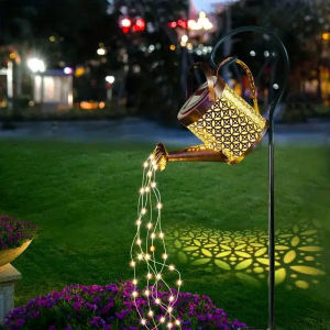 1pc Solar Watering Can with LightsSolar Lanterns Outdoor Hanging Waterproof Garden DecorSolar Garden Lights Yard Decorations