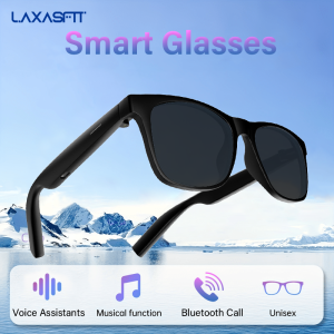 LAXASFIT New Smart Wireless Bluetooth Glasses Listen to Music Answer the Phone Men and Women Fashion Anti-blue Light Glasse