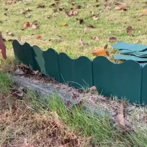 20pcs Green Garden Edging Border / Plastic Garden Landscape Edging / Flexible Lawn Edging Border