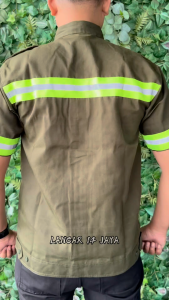 Kemeja Safety / Baju Safety Lengan Pendek / Baju Proyek Lengan Pendek / Wearpack Safety Atasan / Werpak Kerja Safety / Safety Proyek