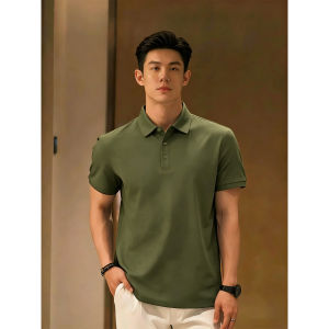 Ice-silk Seamless Polo Shirt Summer Business Casual Short Sleeve
