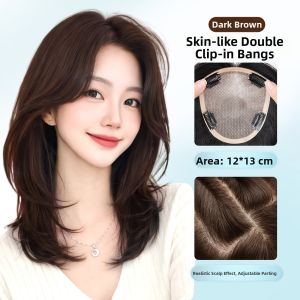 REAL ME | Double Knot Hand-Tied Lightweight Hair Piece for Gray Coverage