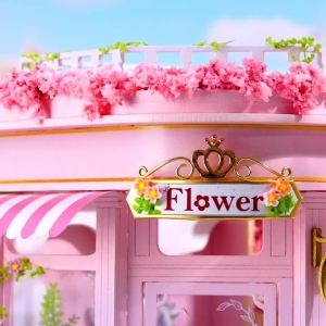 Small House Doll Houses Kits 3D Puzzle Assembly Building Model DIY Handmade Toys Room Bedroom Decor Wooden Crafts Birthday Gifts