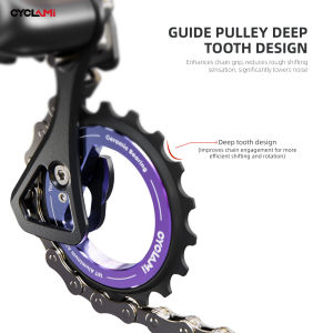 CYCLAMI Road Bike 18T Hollow Pulley Wheel Ceramic Bearing Rear Derailleur Guide for Shimano R8000 R7000 L-TWOO ERX ER9 R9 R7