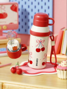 CAROTE | High Aesthetics Insulated Straw Cup for Girls Students and Children
