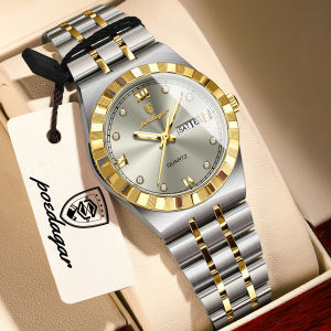 POEDAGAR | POEDAGAR Original Elegant Ladies Clock Luminous Waterproof Week Date Fashion Woman Watch Stainless Steel Quartz Womens Watches