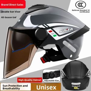 KaiFa | 3C Certified Summer Helmet for Electric Bicycles Men and Women Dual Mirror Sun Protection Breathable