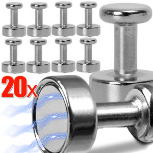 20/2PCS Pushpins Strong Sucker Refrigerator Kitchen Office Whiteboard Storage Hooks