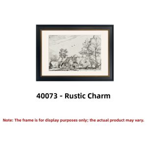 YASISHA | Vintage Sketch Landscape Wall Art for Living Room and Entryway