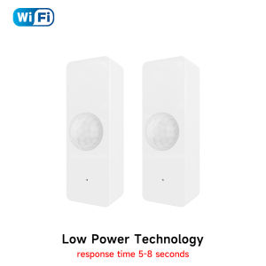iHseno | Tuya WiFi & Zigbee PIR Motion Detector Smart Home Human Body Infrared Sensor Security Alarm Compatible with Alexa Google