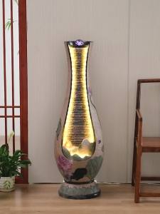 Water Fountain Indoor Feng Shui Water Feature Decorative Items Display Decorative Accessories Water Fountain Indoor Cloth Loop Waterscape Decoration Hallway Water