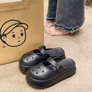 รองเท้าแตะแบบสวมสำหรับผู้หญิงในช่วงฤดูร้อนปี 2025 รองเท้าแตะแบบสวมส้นหนาพิเศษกันลื่นกันลื่นสำหรับใส่ไปชายหาดแบบสวมสบาย