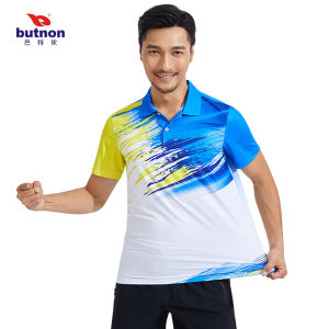 เสื้อโปโลผู้ชาย Butnon แห้งเร็ว ระบายอากาศได้ดี แขนสั้น ฤดูร้อน 2023 สำหรับเล่นแบดมินตัน เสื้อบุคลากร