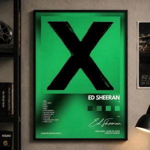 BILIBILI | Ed Sheeran Ca Sĩ Album Poster Phong Cách Hiện Đại Chống Thấm Nước Dính Tường Nghệ Thuật In Cho Phòng Ngủ Phòng Khách Hành Lang Thanh Trang Trí Nhà