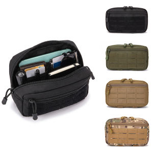 MOLLE Admin Pouch Outdoor EDC Utility Organizer Bag 900D Nylon Water Resistant Zipper Pouch for Backpack Vest