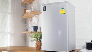 Haier ตู้เย็นมินิบาร์ ขนาด 2.9 คิว รุ่น HR-80 มีฉลากประหยัดไฟเบอร์ 5 รับประกันสินค้า 1ปี คอม 5ปี ประตูสลับซ้าย ขวาได้