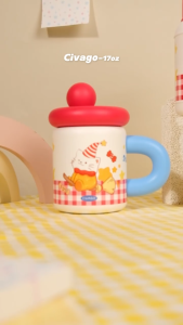 CIVAGOxTwinkle Kiten(15oz/450ml)Vacuum Insulated Tumbler with Lid 316 Stainless Steel Coffee Mug Cute merchandise gift