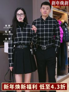 Áo Sơ Mi Kẻ Caro Đa Năng Cho Nam Mùa Thu Đông 2025 Áo Sơ Mi Cổ Polo Dài Tay Bằng Cotton 100% Áo Sơ Mi Nam Bird Series