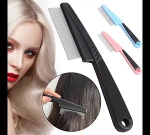 Fine Tooth Stainless Steel Dandruff Comb Scalp Exfoliation Flake Control Dry Scalp Care Durable Design Hair Groom Tool