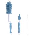 [Mua 1 được 3]÷ Bộ chổi cọ Bình sữa và núm ti 3 chi tiết silicon siêu mềm. 