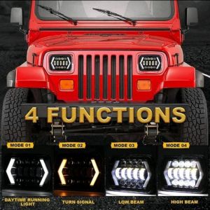 lampu daymaker 7 inch jeep foreza / headlamp daymaker 7 inch / reflektor 7inch daymaker merk daymaker