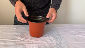 100PCS PVC Pots Nursery 15CM 17CM Seedling Flower Plant Container For Flower Seedling