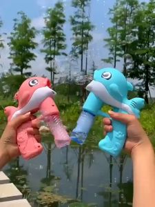 Fully Automatic Childrens Dolphin Bubble Gun Gift Electric Bubble Childrens gifts