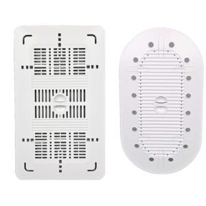 Bộ 2 Mảnh Nắp Bồn Cầu Điêu Khắc Hình Con Bướm Chống Thấm Nước Bằng Nhựa ABS Màu Trắng Dùng Cho Phòng Tắm Và Nhà Vệ Sinh