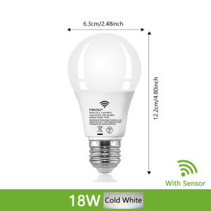 Radar Motion Sensor Light Bulb E26 110V 18W LEDNight LightBedroomGardenLED Bulbs For Home