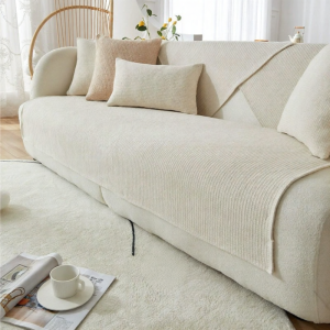 Universal All Season Solid Color Sofa Cushion Slip Resistant