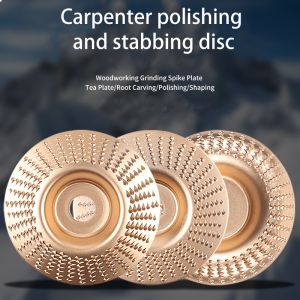 High Carbon Steel Wood Grinding Disc - Angle Grinder Abrasive Wheel for Wood Shaping & Sanding | Heavy-Duty Rasp Flap Disc Dura