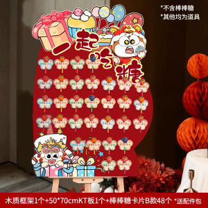 One Year Old Birthday Celebration Sugar Invitation Card Baby Decoration Candy Welcome SignKT Board Birthday Party Decoration