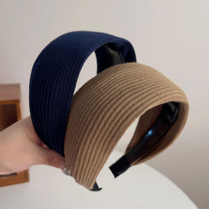 หมวกคล้องผมขอบกว้างสำหรับผู้หญิง หมวกคล้องผมสไตล์ฝรั่งเศส หมวกคล้องผมฤดูใบไม้ผลิ ฤดูร้อน ฤดูใบไม้ร่วง ฤดูหนาว หมวกคล้องผมสไตล์เกาหลี