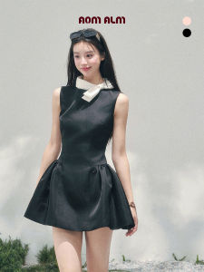 SHAOYEYAN |Đầm voan chất liệu satin bóng dáng phồng