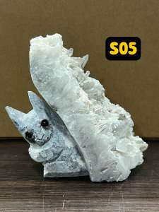 |SG| Natural Clear Quartz Crystal Squirrel