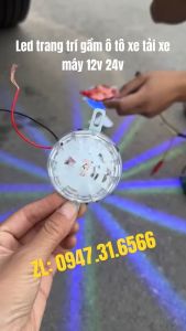 (HN) Đèn led trang trí gầm ô tô xe máy xe tải 7 màu đế kim loại cao cấp mẫu mới 2024 - Lazada