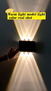 Nasa  Solar IP66 wall light 8LED0 Electric Power garden lightning and waterproof solar light wall light Outdoor garden lawn spot light fence solar light