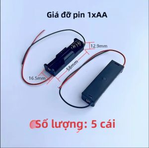 Hộp Đựng Pin AA Giá Đỡ Hộp Đựng Pin LR6 HR6 Kích Thước Hộp Đựng Pin Cho Dụng Cụ Sửa Chữa DIY - Tùy Chọn 1/2/3/4/6/8/10 Khe Cắm