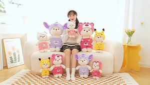 【CHANG】27cmตุ๊กตาหมีแปลงร่างน่ารัก คอสเพลย์ ของเล่นตุ๊กตา ของขวัญสําหรับเด็ก