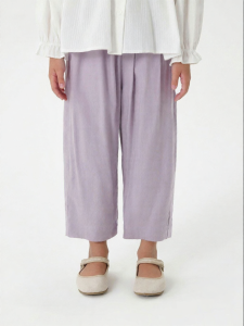 Marc&Janie | Natural Linen Childrens Capri Pants Casual Summer