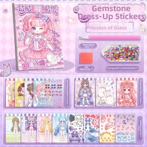 KABAXIONG | Cute Diamond Decorative Stickers for Girls DIY