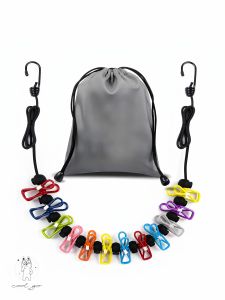 Dây Phơi Quần Áo Du Lịch Di Động Với 12 Kẹp Dây Phơi Quần Áo Tiện Dụng Cho Khách Sạn Và Du Thuyền