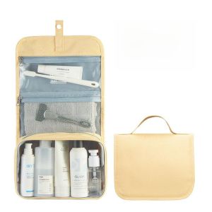 MONLEYTA | Travel Toiletry Bag Waterproof Storage Pouch Mens Womens Cosmetic Bag Separate Wet Dry Compartments Large Capacity