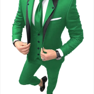 3 Piece High Quality Wedding/Men Suits Slim Fit  Groom Tuxedos Groomsmen Mens  Prom Bridegroom (Jacket+Pants+Vest)