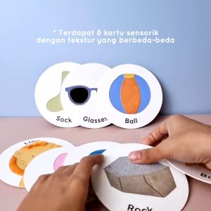 Learning Time Cards With Things Movement Series - Kartu Stimulasi Sensorik Bayi 6-12 Bulan